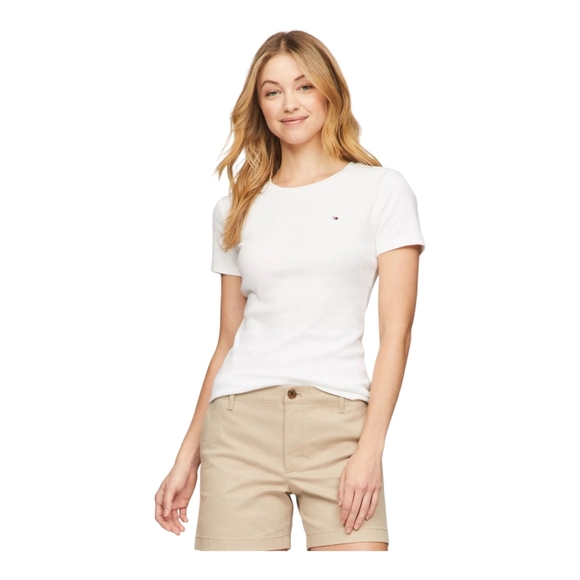 Tommy Hilfiger Solid Crewneck Favorite T-shirt - XXL - White - Like New - Picture 1 of 10